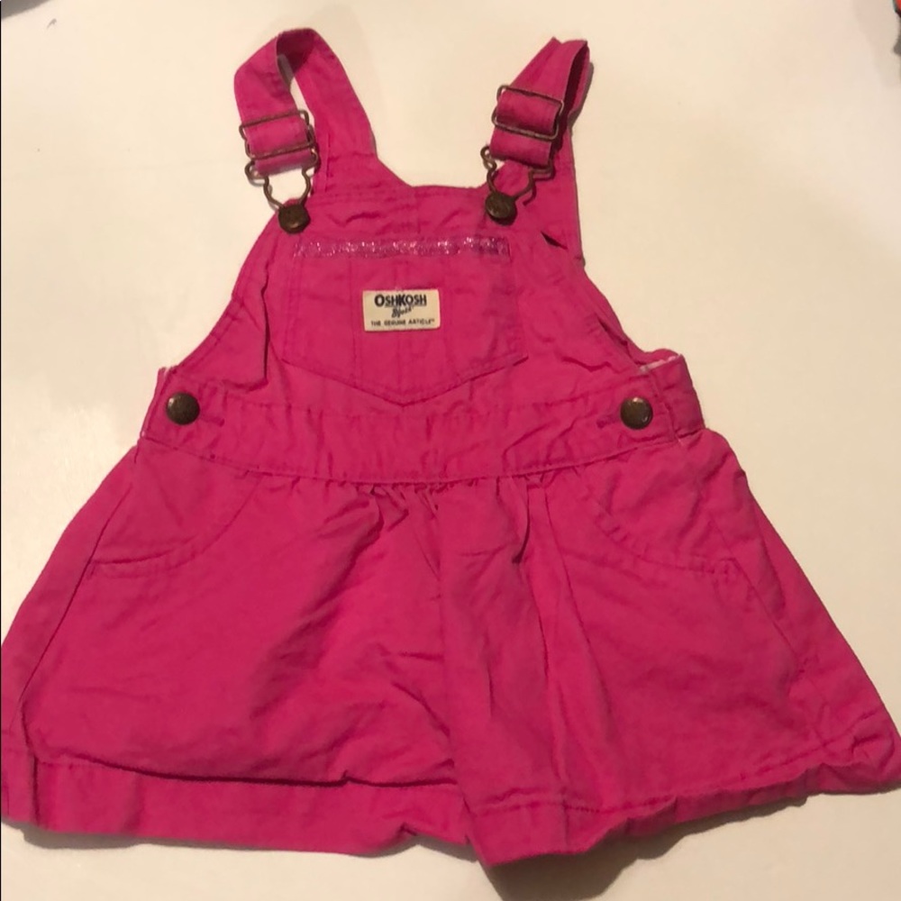 Oshkosh B’gosh pink overall dress